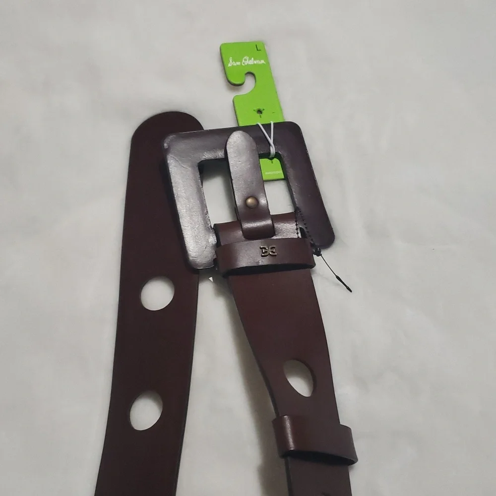 Sam Edelman Brown Leather Belt with Large Holes. NWT.‎ Size L